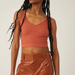 NWT Free People Solid Ribbed Brami